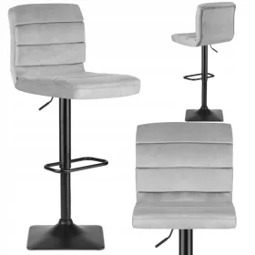  Sofatel-Hocker, Grautöne, 114 cm, Stoff