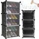  Ruhhy Schuhschrank 44 x 94 x 31 cm schwarz