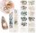  NAGELDEKORATIONEN MUSCHELN + GOLDDEKORATIONEN 04 MIX BOX