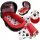  Einsatz für Albgondel Minnie Mouse rot 110 x 30 cm