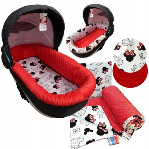  Einsatz für Albgondel Minnie Mouse rot 110 x 30 cm