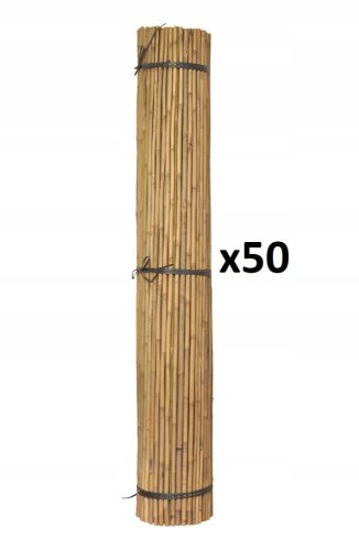 Gartenpfähle für Pflanzen Kokos-Bambusstange 120 cm x 8 mm 50 Stk.