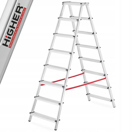 Höhere Leiter 3,7 m Aluminium 1 x 2 bis 125 kg
