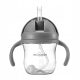  MININOR Tritan-Wasserflasche/Trinkbecher mit Strohhalm 220 ml