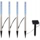 Wideshop eingebettete Solarlampe 48 cm 4 Stk.