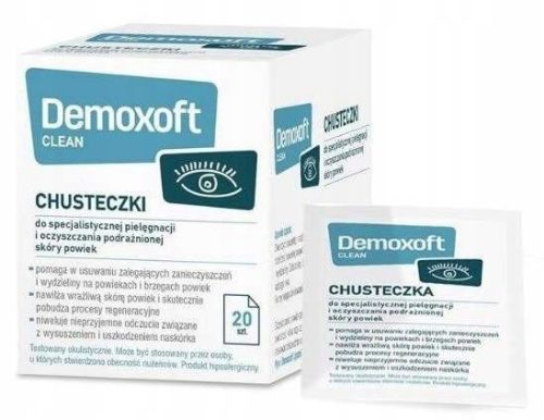 Demoxoft Clean Tücher zur Pflege und Reinigung der Augenlider 20 Stk.