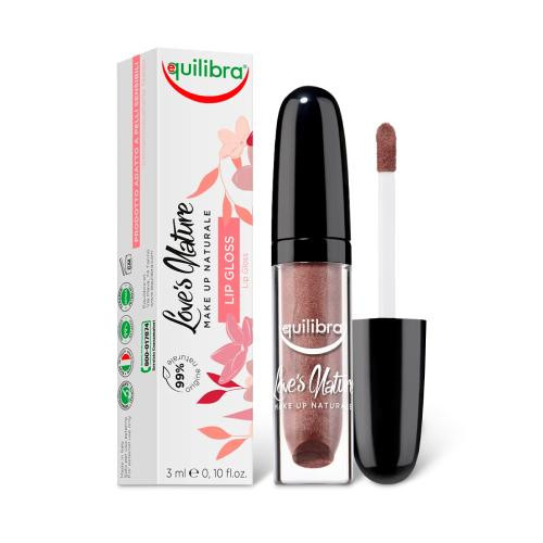  Feuchtigkeitsspendender brauner Perlen-Lipgloss Equilibra 3 ml