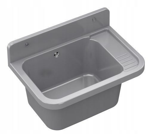 Granit-Spüle, Abstellraum, Polypropylen, Grautöne