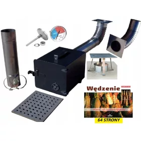    SEHR GROSSER KAMIN MIT RÄUCHERKAMINVERSTELLUNG, GUSSEISENROST 25x25x32,5