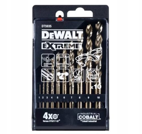 DeWalt Extreme Cobalt Bohrer 10 Stück