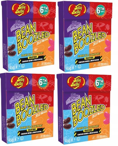 Jelly Belly Bean Boozled 6. Edition - 4x 45g Pack, Herausforderung für Mutige