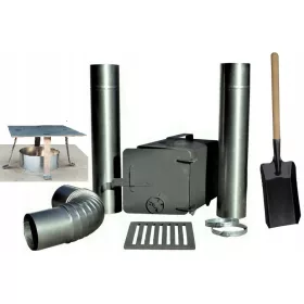  Räucherkamin große Rohre Winkelrost