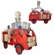 Feuerwehrauto mit Karaffe und Gläsern