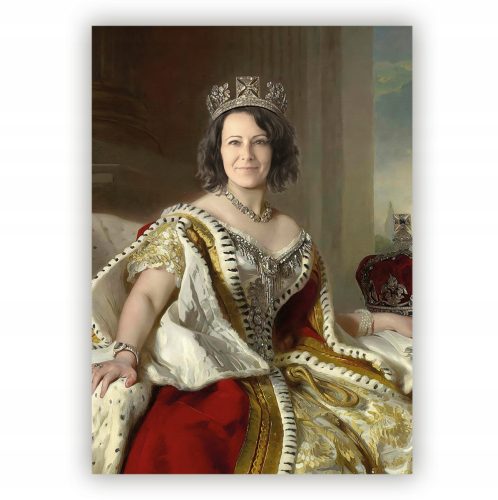 Bilder an der Wand Portrait QUEEN Fotobild mit IHREM Fotobild