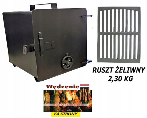  GROSSER KAMIN MIT RÄUCHERKAMIN-REGULIERUNG UND GUSSEISERNER ROST