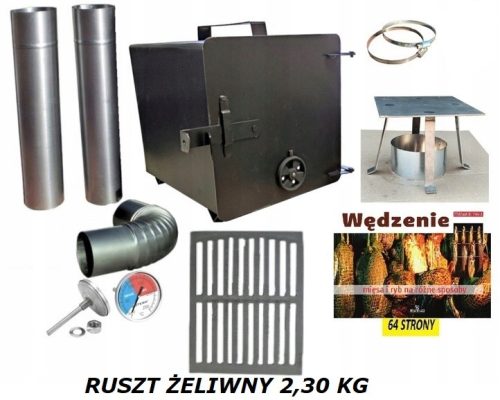  Räucherofen Kamin Rauchrohr Bogen Gusseisen Rost 25x25x32 3mm