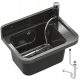 Granit-Spüle, UTILITY COMPARTMENT WYC, schwarzes Polypropylen