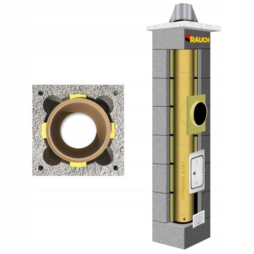 RAUCH 5 m Schornsteinsystem, Systemkamin FI 200