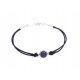  Ametrix Lapisarmband, 17 cm, schwarz