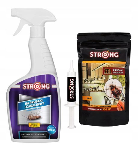  Gegen Kakerlaken Stark 0,1 kg 10 ml + Flüssigkeit gegen Kakerlaken, Ameisen, Spinnen, Flöhe, Wanzen, Silberfischchen Stark 0,6 kg