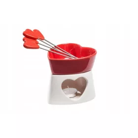    SCHOKOLADEN-PORZELLAN-FONDUE, ein Geschenk für eine Frau, eine Freundin oder eine Frau