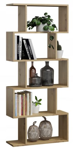  Matkam-Bücherregal 76,4 x 28 x 176 cm, Artisan-Eiche