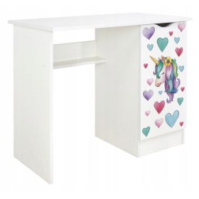    Leomark Roma rechteckiger Schreibtisch 90 x 50 x 77 cm weiß