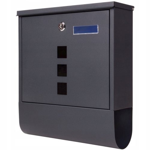  SEVERNO Home&Office Briefkasten mit Zeitung, Grautöne