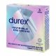  Durex Invisible Kondome zusätzlich mit Feuchtigkeit versorgt, 3 dünne Stücke