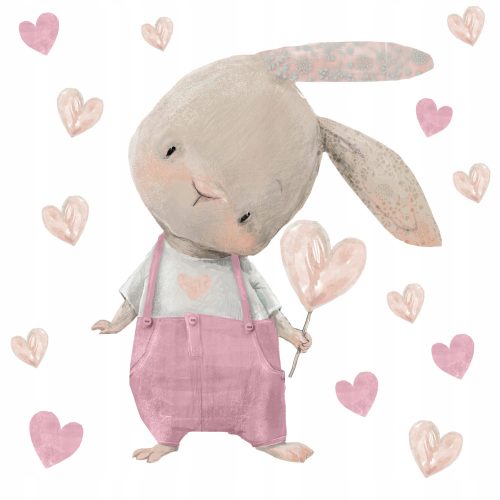  Wandaufkleber Geplanter Hase 100x50 cm