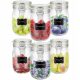 Lebensmittelbehälter Set aus Creative Home Glasgefäßen mit Aufklebern 6 x 1000 ml