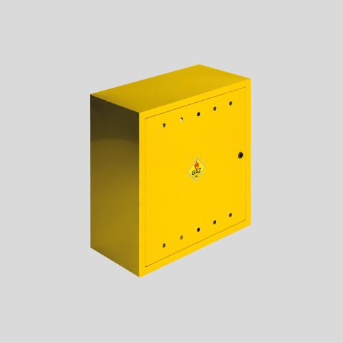 JD-MetalBox Gasschrank, gelb, 50x50x25 cm