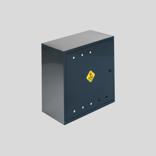 GASBOX 40x40x25, Farbe GRAPHIT, MIT RÜCKSEITE