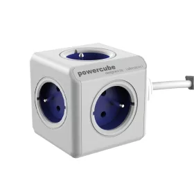   PowerCube Extended blaues Kabel 1,5 m, 5 Steckdosen, DesignNest (allocacoc)