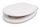  Fala 75470 weißer Duroplast-Toilettensitz