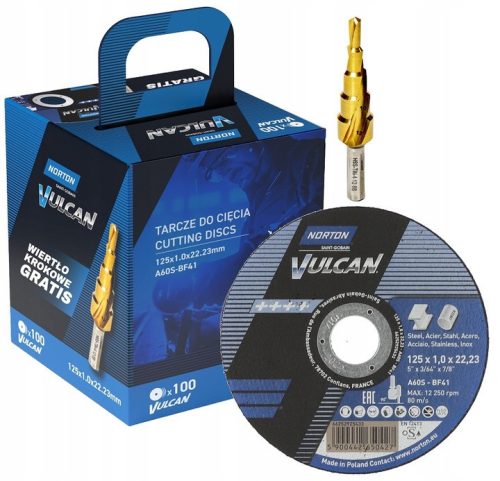 NORTON VULCAN STAHLMETALL-SCHNEIDSCHEIBE 125x1 100 Stk
