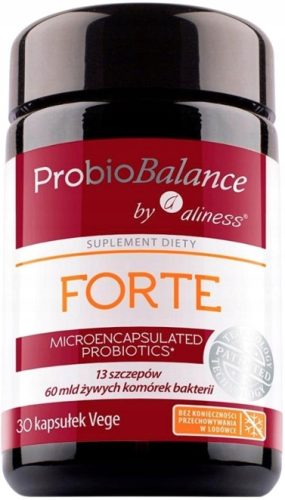 ProbioBalance by Aliness FORTE - Probiotischer Komplex mit 60 Milliarden Bakterien je Kapsel, 30 VEGE Kapseln