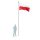  SOLID Gartenflaggenmast, 6,2 m, polnische Flagge