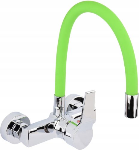 Wandmontierter Küchenarmatur Fala Flexible grün