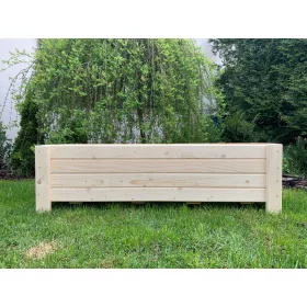  Blumentopf von TORO 110 cm x 33 x 35 cm, Naturholz