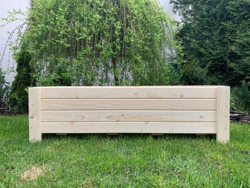  Blumentopf von TORO 110 cm x 33 x 35 cm, Naturholz