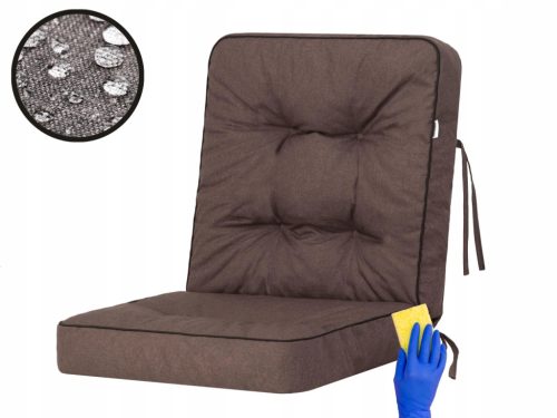  Hobbygarden Kissen 110 x 60 x 10 braun