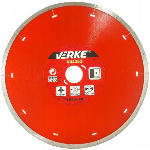  Diamantscheibe 250 mm 1,6 mm Verke