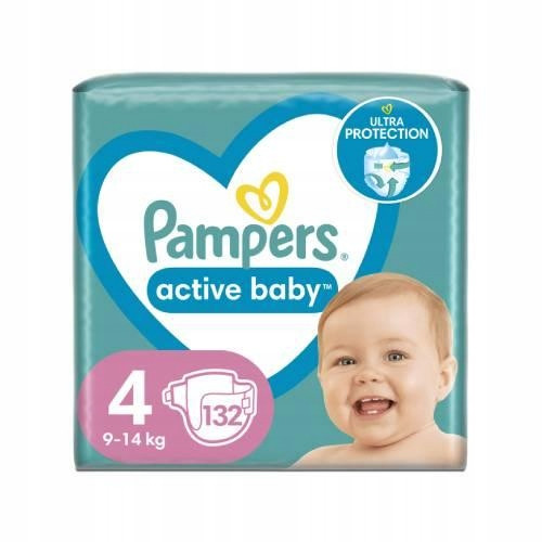  Pampers Active Babywindeln Größe 4 132 Stk.
