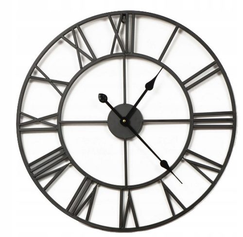 Uhr für zu Hause Handloteka Wanduhr schwarz 60cm