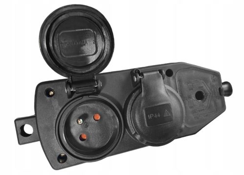 Hilark orangefarbene Elektroleiste mit 4 Steckdosen