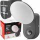  Maclean Garten-Wandleuchte, Schirme in Grau und Silber, integrierte LED-Quelle 15 W + BOX-KARTONVERPACKUNG