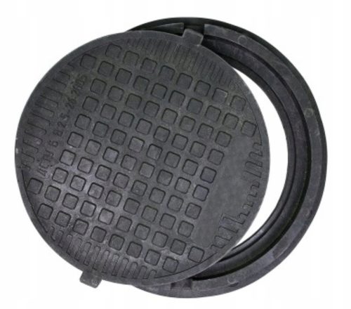 Der Schacht ist mit einem Rohrdurchmesser 600 A15, SOLID, abgedeckt