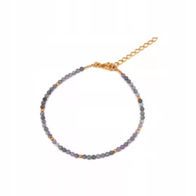  Jubima-Armband aus Amethyststein, 19 cm