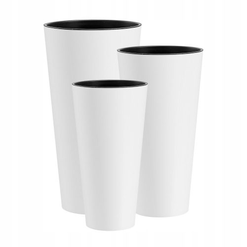  Prosperplast Blumentopf 144 cm x 30 x 57 cm, weißer Kunststoff
